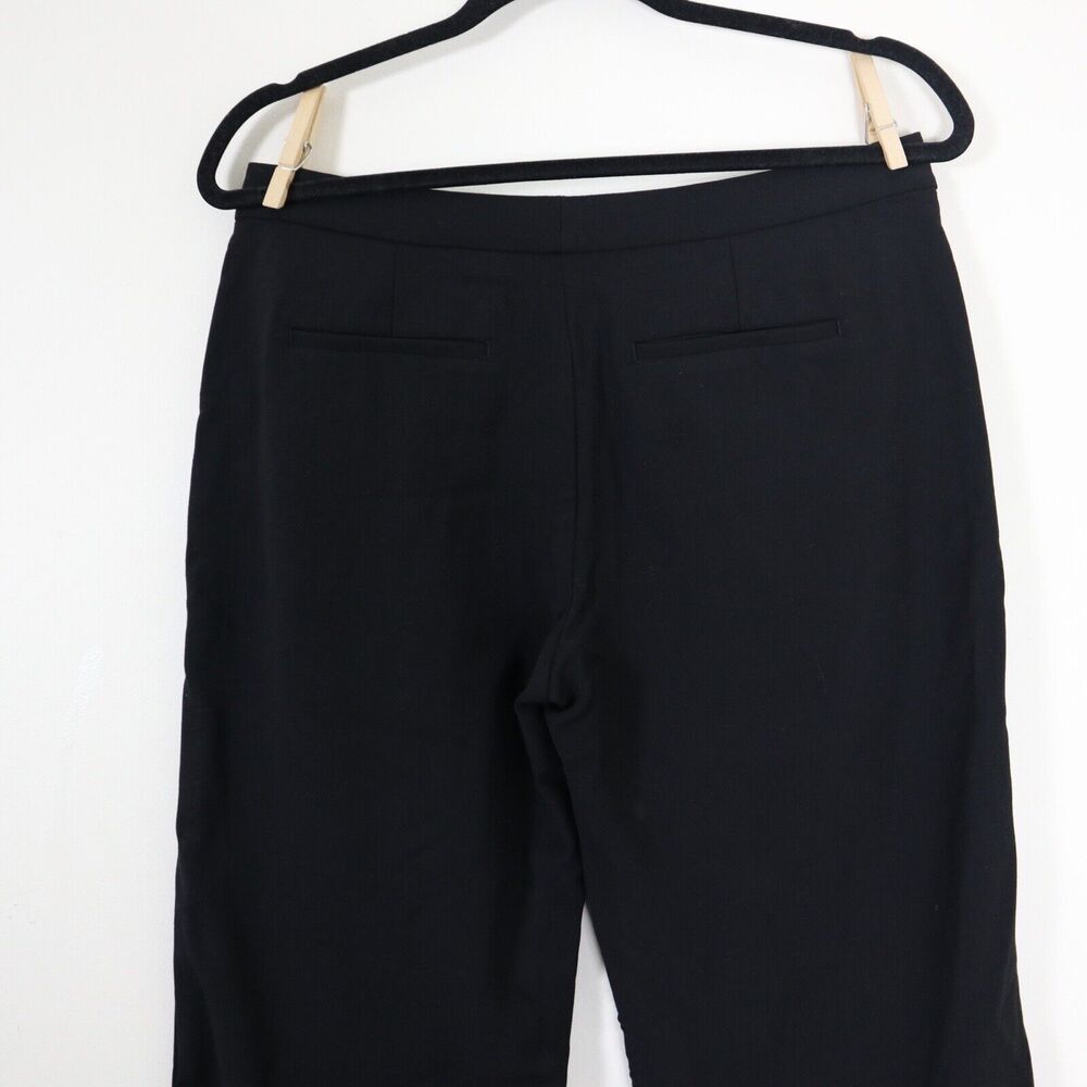 Vince Size 6 Wide Leg Tailored Culottes Button Tab Cuff Black - Picture 9 of 11